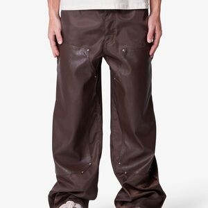 mnml Ultra Baggy Nylon Work Pants - Brown Size 30Brown / 30